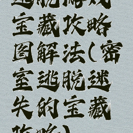 逃脱游戏宝藏攻略图解法(密室逃脱迷失的宝藏攻略)