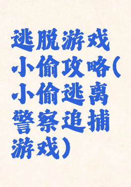 逃脱游戏小偷攻略(小偷逃离警察追捕游戏)