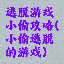 逃脱游戏小偷攻略(小偷逃脱的游戏)