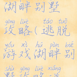 逃脱游戏湖畔别墅攻略(逃脱游戏湖畔别墅攻略详细)