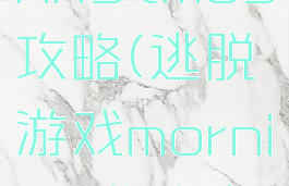 逃脱游戏christmas攻略(逃脱游戏morning游戏攻略)