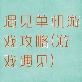 遇见单机游戏攻略(游戏遇见)