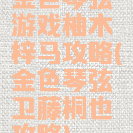 金色琴弦游戏柚木梓马攻略(金色琴弦卫藤桐也攻略)