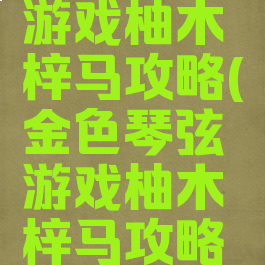 金色琴弦游戏柚木梓马攻略(金色琴弦游戏柚木梓马攻略大全)