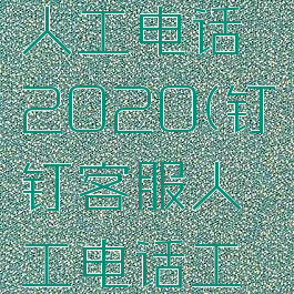 钉钉客服人工电话2020(钉钉客服人工电话工作时间)