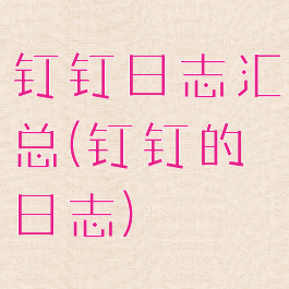 钉钉日志汇总(钉钉的日志)