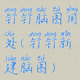 钉钉脑图用处(钉钉新建脑图)