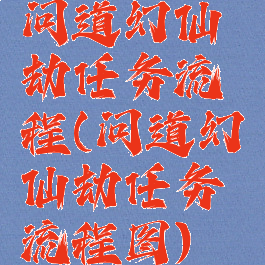 问道幻仙劫任务流程(问道幻仙劫任务流程图)