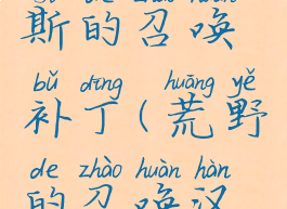 阿斯蒙德斯的召唤补丁(荒野的召唤汉化补丁)