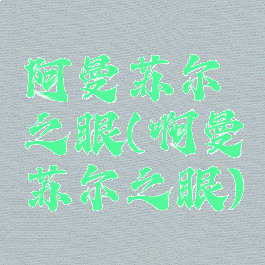 阿曼苏尔之眼(啊曼苏尔之眼)