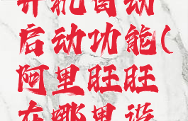 阿里旺旺怎么设置开机自动启动功能(阿里旺旺在哪里设置自动回复)