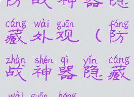 防战神器隐藏外观(防战神器隐藏外观宏)