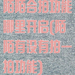 陌陌合拍功能哪里开启(陌陌有没有拍一拍功能)