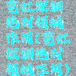 霓虹深渊绝对领域作用(霓虹深渊绝对领域作用)