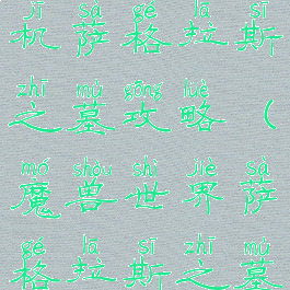 魔兽世界单机萨格拉斯之墓攻略(魔兽世界萨格拉斯之墓怎么开启)