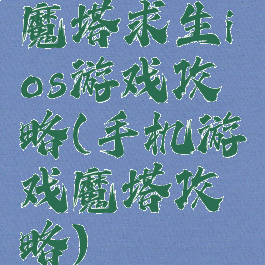 魔塔求生ios游戏攻略(手机游戏魔塔攻略)