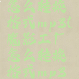 魔影工厂怎么转换格式mp3(魔影工厂怎么转换格式mp3免费)