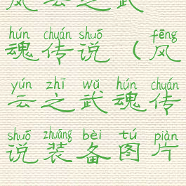 风云之武魂传说(风云之武魂传说装备图片)