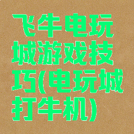 飞牛电玩城游戏技巧(电玩城打牛机)