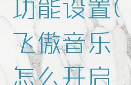 飞傲音乐怎么开启淡入淡出功能设置(飞傲音乐怎么开启淡入淡出功能设置视频)