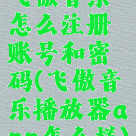 飞傲音乐怎么注册账号和密码(飞傲音乐播放器app怎么样)
