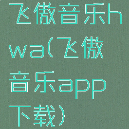 飞傲音乐hwa(飞傲音乐app下载)