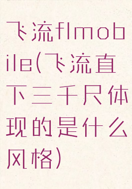 飞流flmobile(飞流直下三千尺体现的是什么风格)