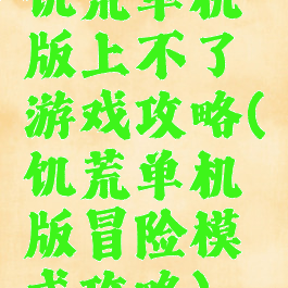 饥荒单机版上不了游戏攻略(饥荒单机版冒险模式攻略)