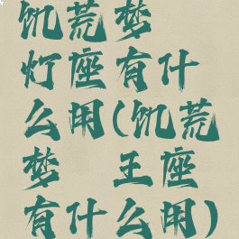 饥荒梦魇灯座有什么用(饥荒梦魇王座有什么用)