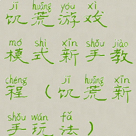 饥荒游戏模式新手教程(饥荒新手玩法)