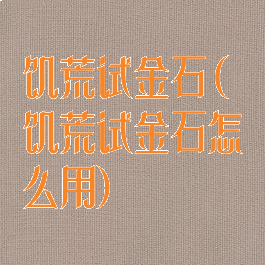 饥荒试金石(饥荒试金石怎么用)