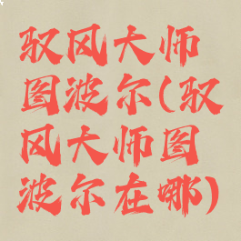 驭风大师图波尔(驭风大师图波尔在哪)