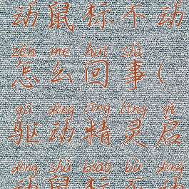 驱动精灵启动鼠标不动怎么回事(驱动精灵启动鼠标不动怎么回事)