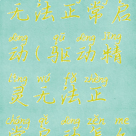 驱动精灵无法正常启动(驱动精灵无法正常启动怎么办)