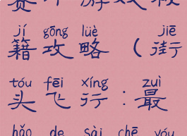 高性能街头赛车游戏秘籍攻略(街头飞行:最好的赛车游戏)