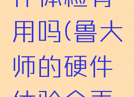 鲁大师硬件体检有用吗(鲁大师的硬件体验会弄坏电脑吗)