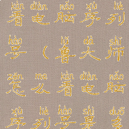 鲁大师怎么看电脑序列号(鲁大师怎么看电脑序列号是多少)