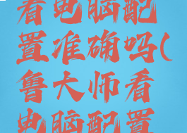 鲁大师查看电脑配置准确吗(鲁大师看电脑配置在哪)