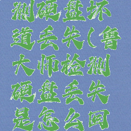 鲁大师检测硬盘坏道丢失(鲁大师检测硬盘丢失是怎么回事)