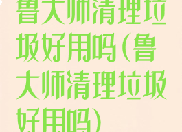 鲁大师清理垃圾好用吗(鲁大师清理垃圾好用吗)