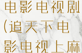 麻花影视追电影电视剧(追天下电影电视上麻花影视)