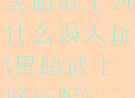 黑暗武士为什么没人玩(黑暗武士好玩吗)