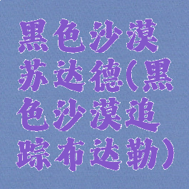 黑色沙漠苏达德(黑色沙漠追踪布达勒)