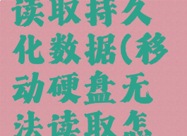 2042无法读取持久化数据(移动硬盘无法读取怎么办)