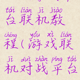 2900游戏平台联机教程(游戏联机对战平台)