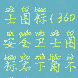 360安全卫士图标(360安全卫士图标右下角不显示)