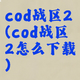 cod战区2(cod战区2怎么下载)