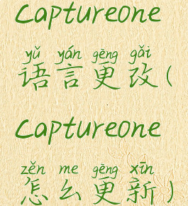 captureone语言更改(captureone怎么更新)