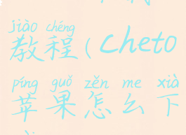 cheto下载教程(cheto苹果怎么下载)