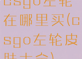 csgo左轮在哪里买(csgo左轮皮肤大全)